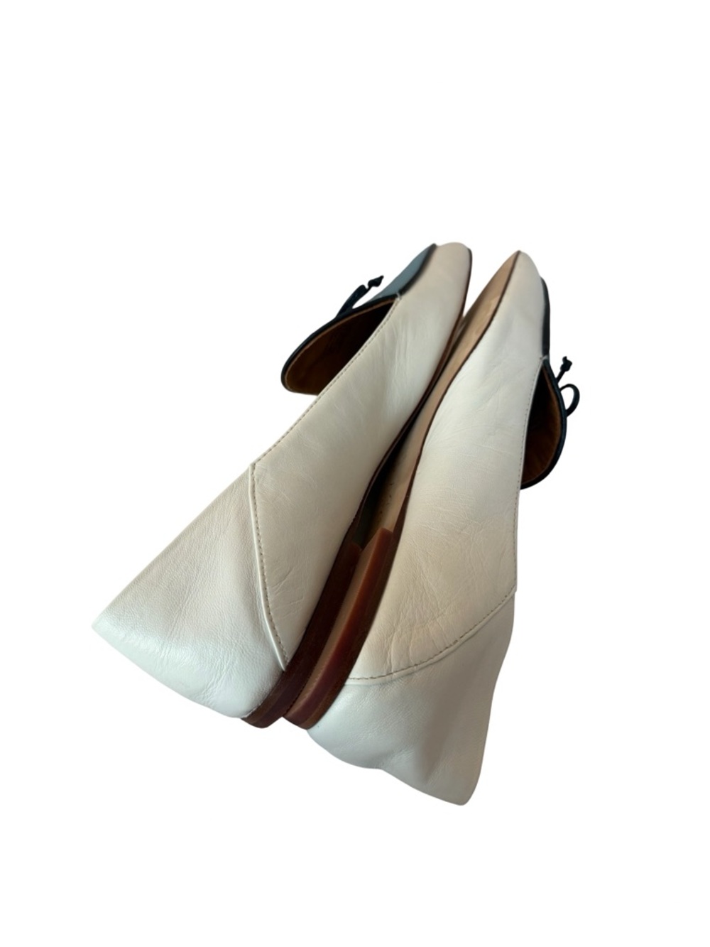Tory Burch Charm Two Tone Loafers Slip-On Flats Shoes Leather Size 9 Women's - Picture 7 of 15